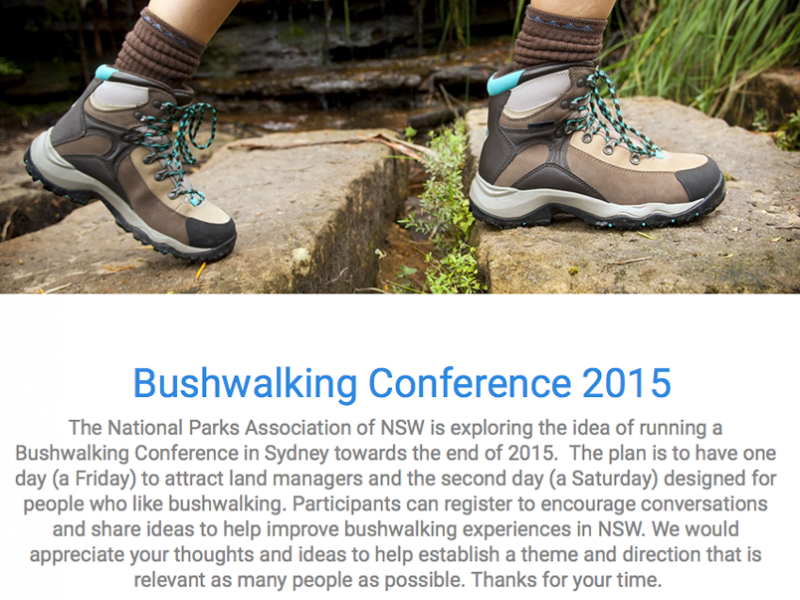 Bushwalking conference