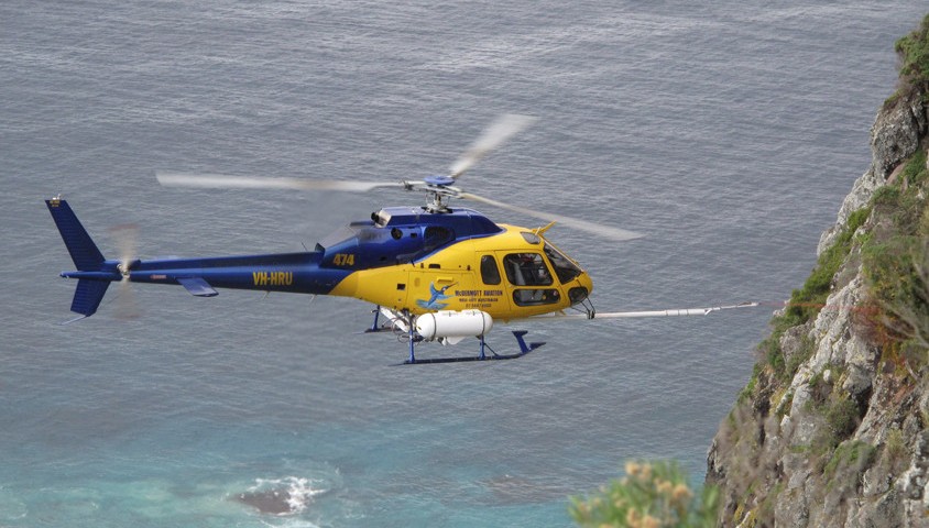 Lord Howe Island heli-lance
