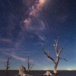 Milky Way above Lake Bonney by Luke Hamra.