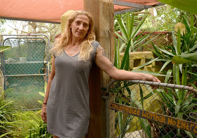 Wildlife carer Helen Velden